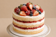 Naked Strawberry Cake