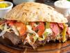 Meat Doner Round Bread