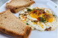 Egg Half Fry with Bread