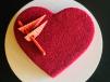 Red Velvet Red Heart Shape Cake