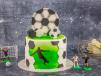 Soccer Design 3D Cake