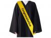 Gold and Black Graduation Sash - 1 piece