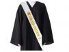 White and Gold Graduation Sash