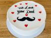 Moustache Fathers Day Cake