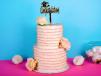 Gold Strip Design 3d Cake