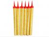Sparkling Candles Gold 6pcs
