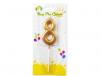 Numeric Gold Candle No. 8