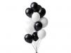 Black and White Helium Balloons - 10pcs