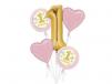 1st Birthday Helium Foil Balloon 5pcs set