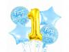 First Birthday Helium Foil Balloons 5pcs set