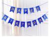 Shiny Holographic Happy Birthday Banner, Dark Blue