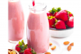 Strawberry Milk With Nuts