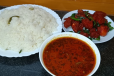 Chicken 65 With Rice And Curry