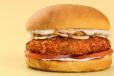 Tomato Parm Fried Chicken Burger
