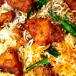 Chicken 65 Biryani  with Egg