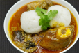 Rice Ball And Palmnut Soup