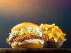 Chicken Burger and Fries Meal