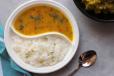 White Rice Dal Combo