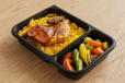 Shawaya chicken with rice or fries - half