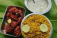 KUSHKA AND CHICKEN KABAB BIRIYANI