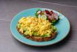 Avocado Toast With Scrambled Eggs