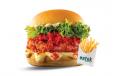 Chicken cheetos burger