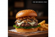 Beef mushroom burger
