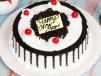 New Year Cake Blackforest Eggless 1kg