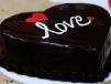 Chocolate Heart Cake 1 Kgg