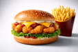 Zinker Prawns Burger