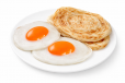 Half Fried Egg With Paratha
