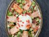 Salmon Avocado Caesar Salad
