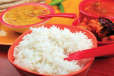 chicken 65 set white rice dal
