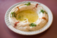 Hummus with brea5