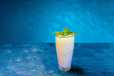 Small Ayran Laban With A Mint On Top