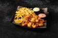 Crispy Fried Shrimp And Chips