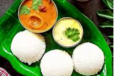 Idli,Vada With Sambar And Chutney
