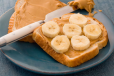 Banana And Peanut Butter Sandwich
