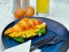 Egg Croissant With Orange Juice