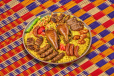 Grilled Platter with Pigeon, Kebab, and Mombar