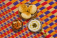 Cheese with Tomato and Cucumber Plate
