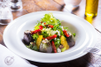 Goat Cheese and Stuffed Baked Figs Salad