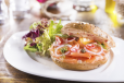 Salmon & Bagel Sandwich