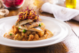 Grilled Sea Bass with Creamy Sauce