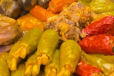 Mixed Mahshi With Fried Meat