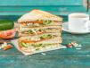 Vegetable Club Sandwich