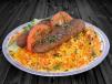 Chicken Kabab with  Buhari rice 