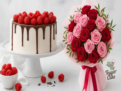 Teyyar Cake & Flower