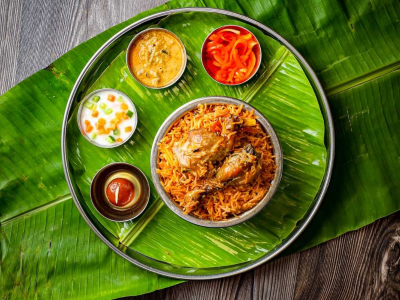
                                 Banana Leaf Biryani